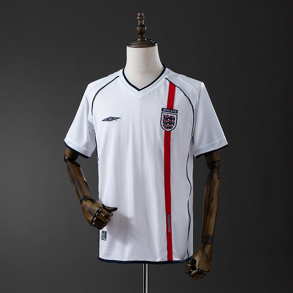Camiseta Retro Inglaterra Local Manga Larga 2002 - frente