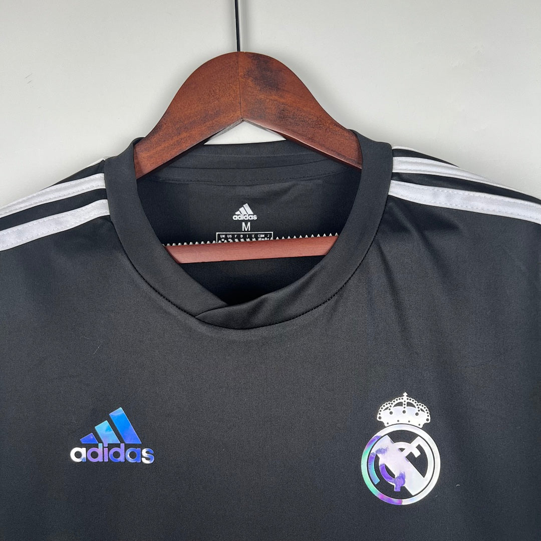 Camiseta Real Madrid Azul Marino y Gris Claro Edición Especial 2023/24 - espalda