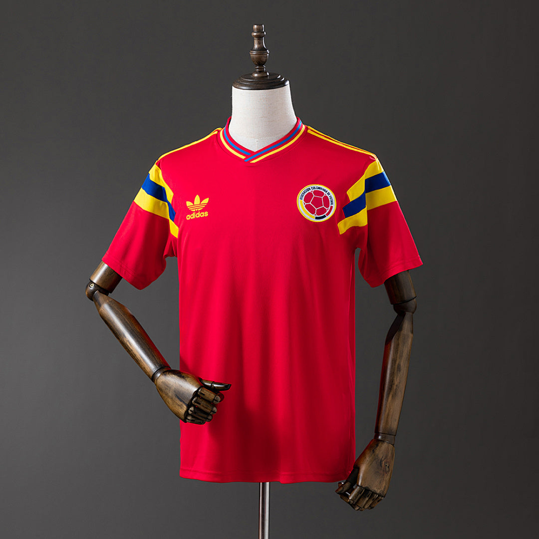 Camiseta Retro Colombia Visita 1990 - frente
