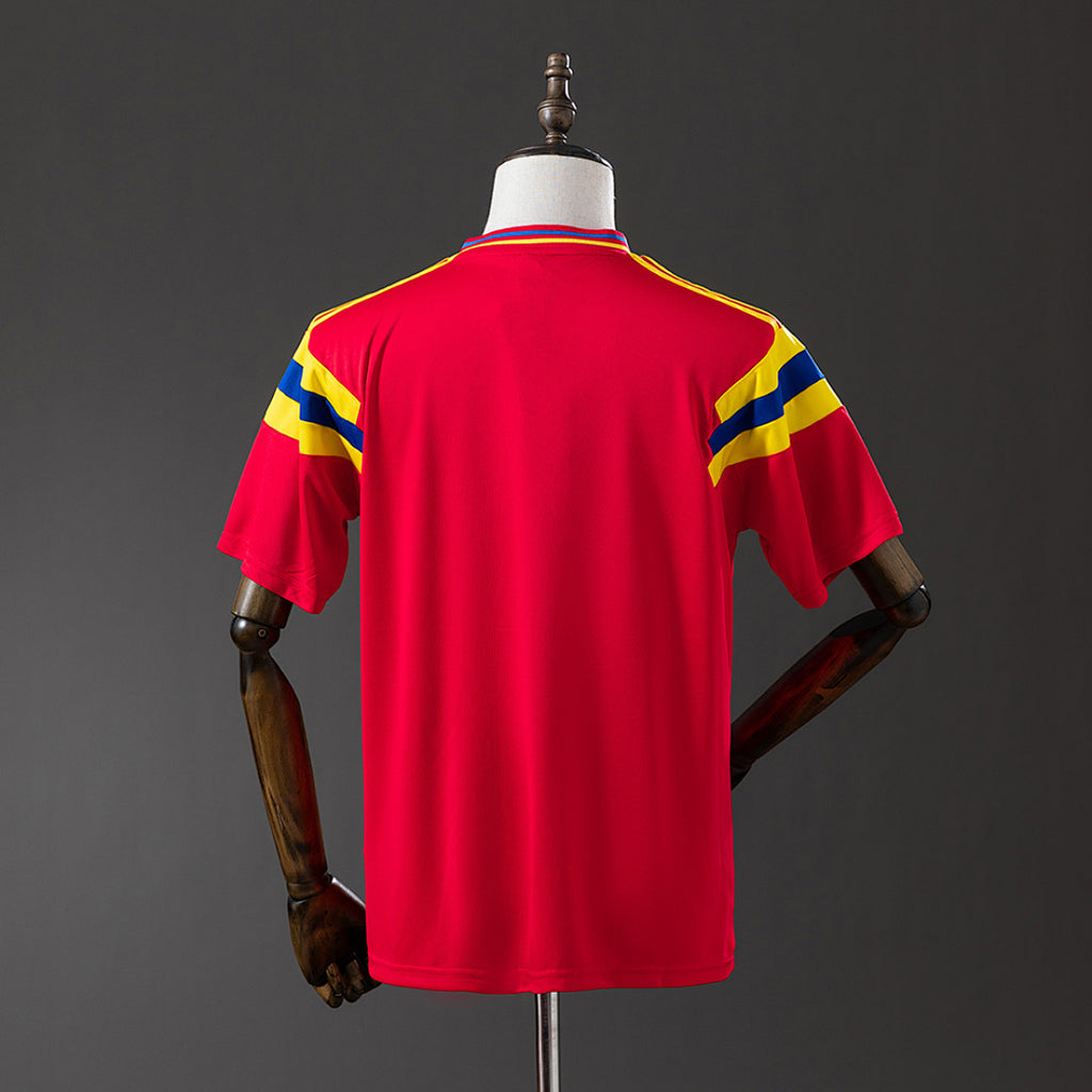 Camiseta Retro Colombia Visita 1990 - espalda