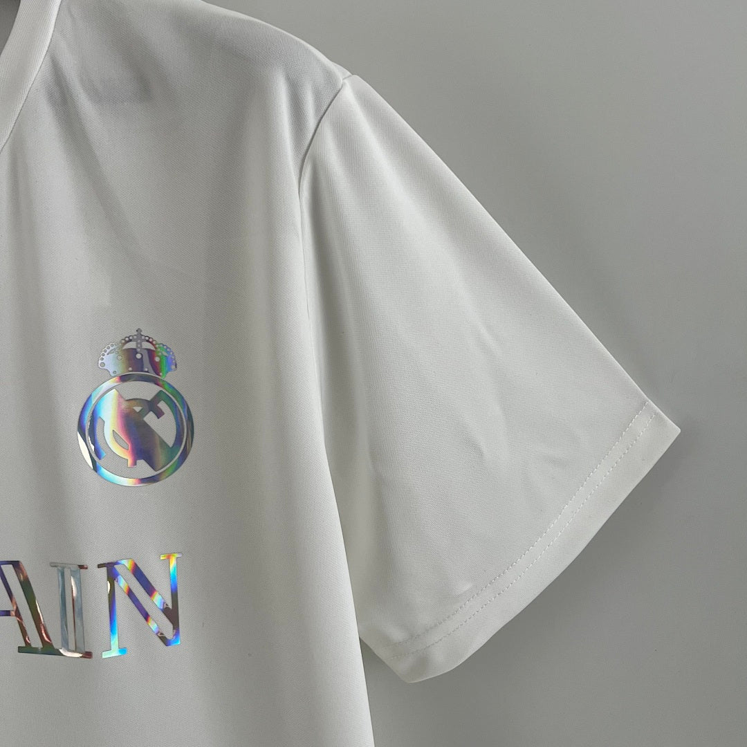 Camiseta Real Madrid Gris Claro Edición Especial 2023/24 - espalda