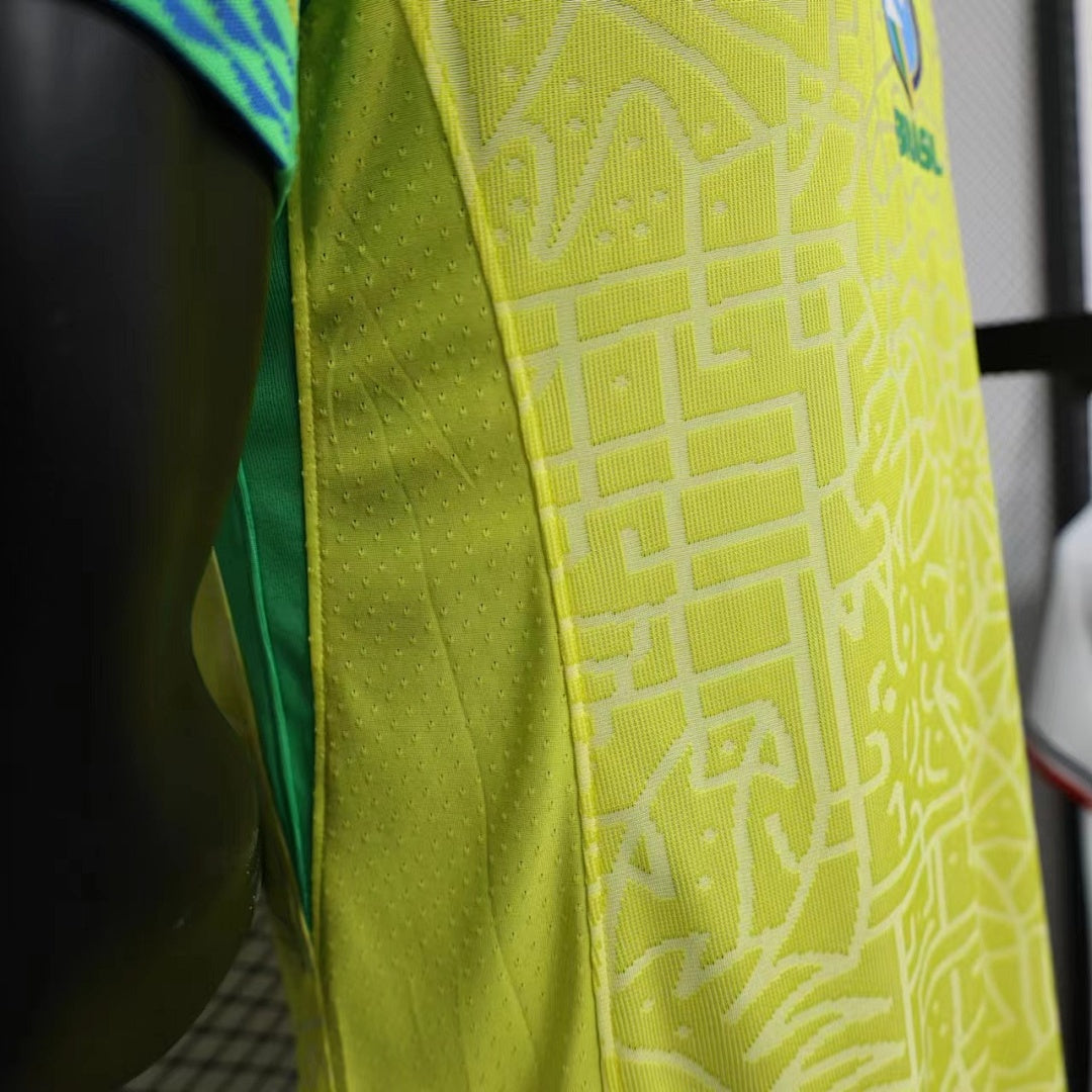 Camiseta Brasil Local 2023 Versión Jugador - espalda