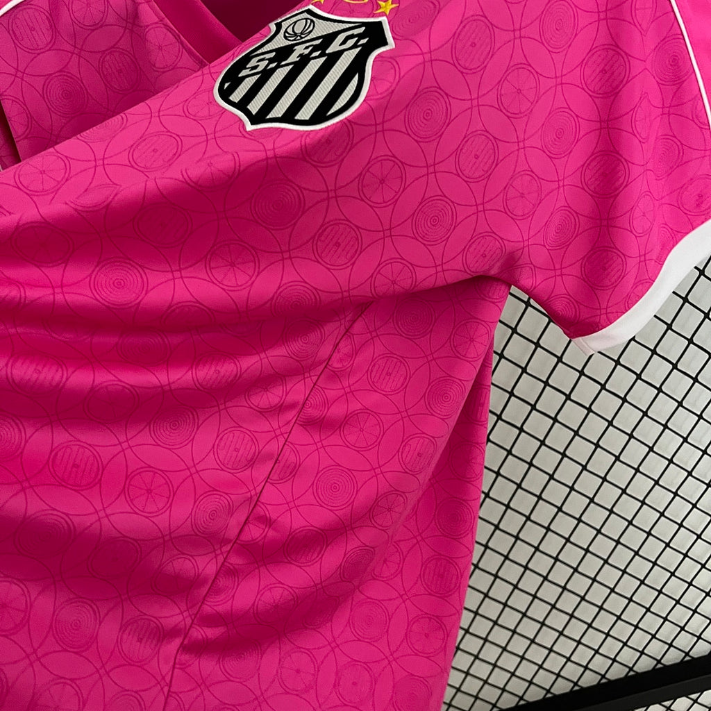 Camiseta Santos Rosada 2023/24 - espalda