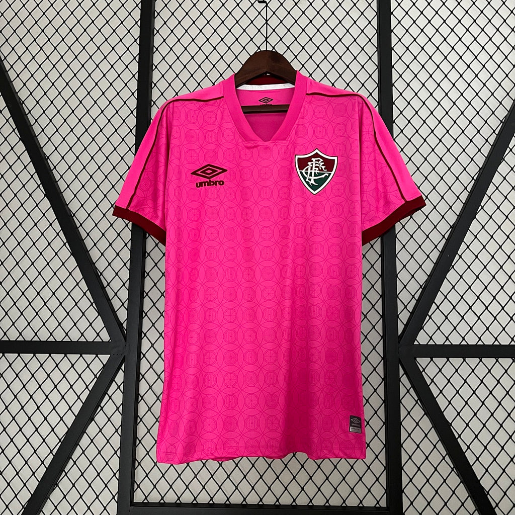 Camiseta Fluminense Rosada 2023/24 - frente