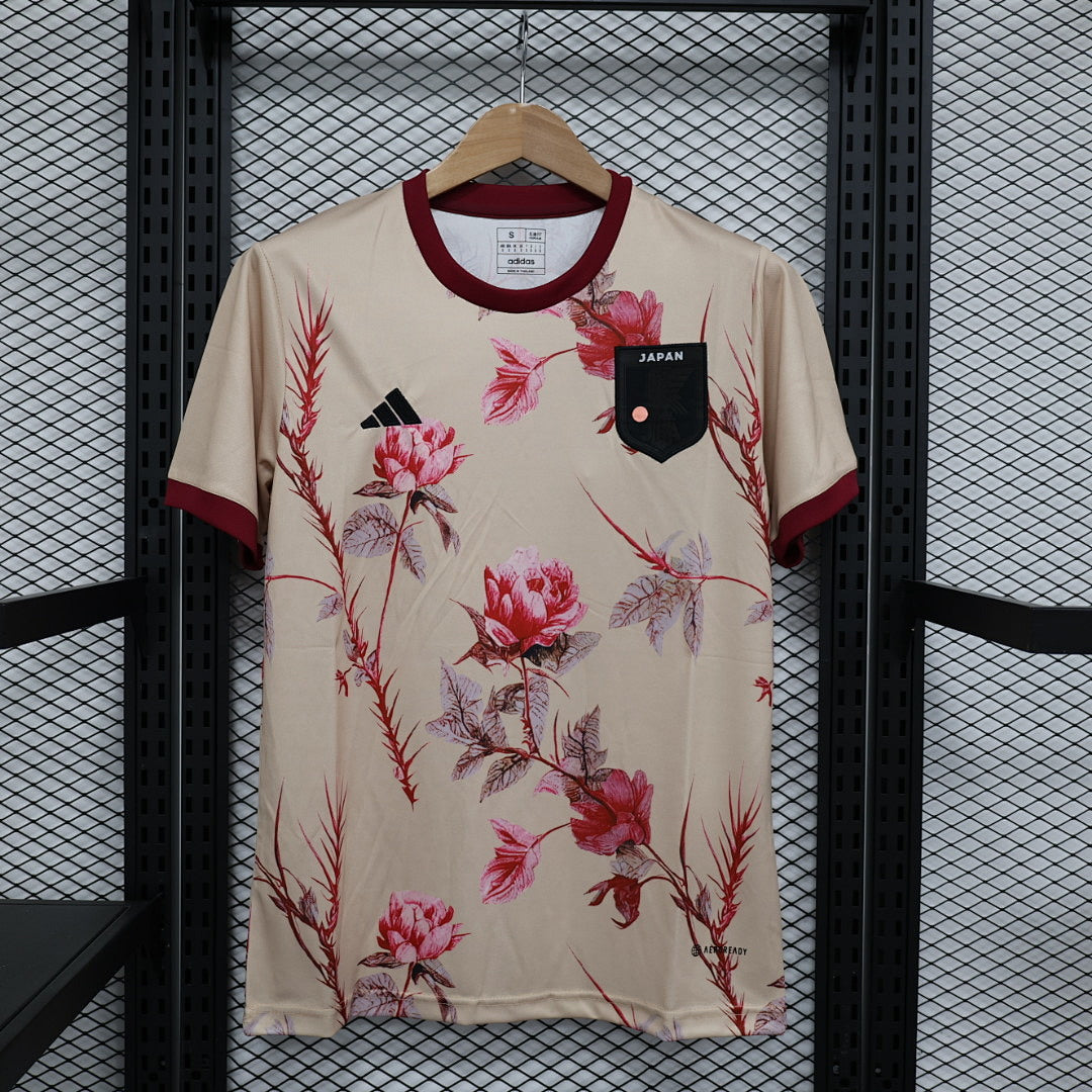 Camiseta Japón Gris Claro y Burdeos Edición Especial 2023 - frente
