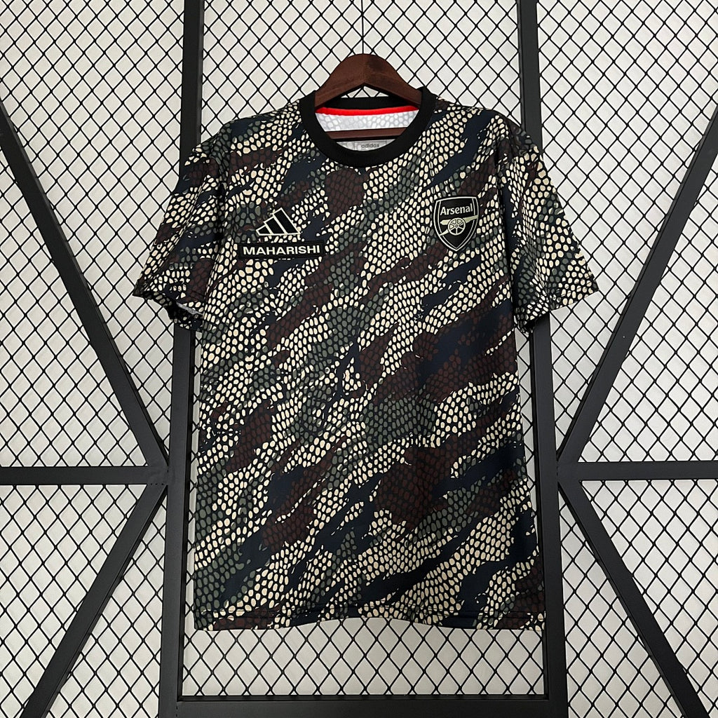 Camiseta Arsenal Negra y Gris Edición Especial 2023/24 - frente