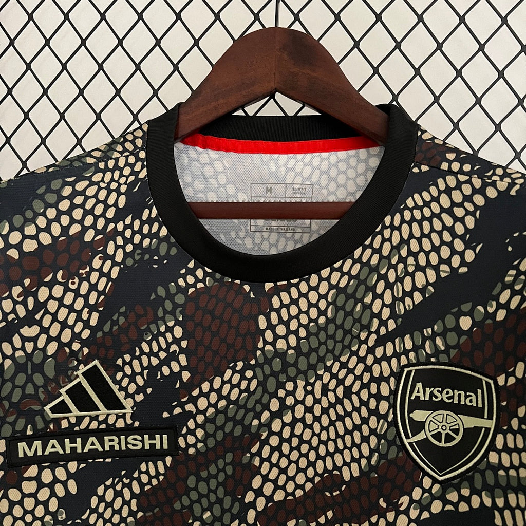 Camiseta Arsenal Negra y Gris Edición Especial 2023/24 - espalda