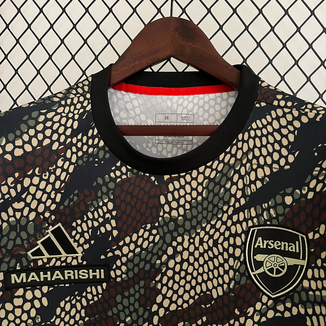 Camiseta Arsenal Negra y Gris Edición Especial 2023/24 - espalda