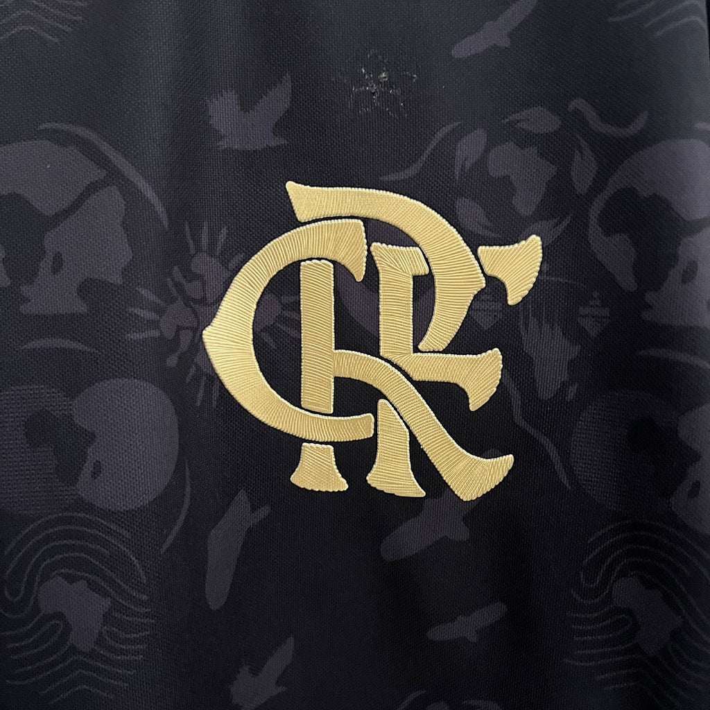 Camiseta Flamengo Negra 2023/24 - espalda