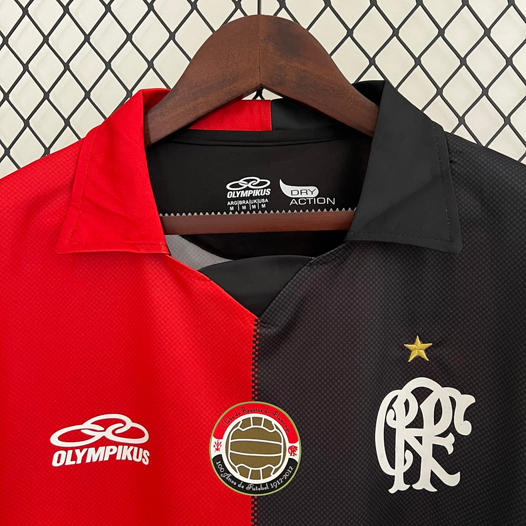 Camiseta Retro Flamengo Local 100º Aniversario 2012 - espalda