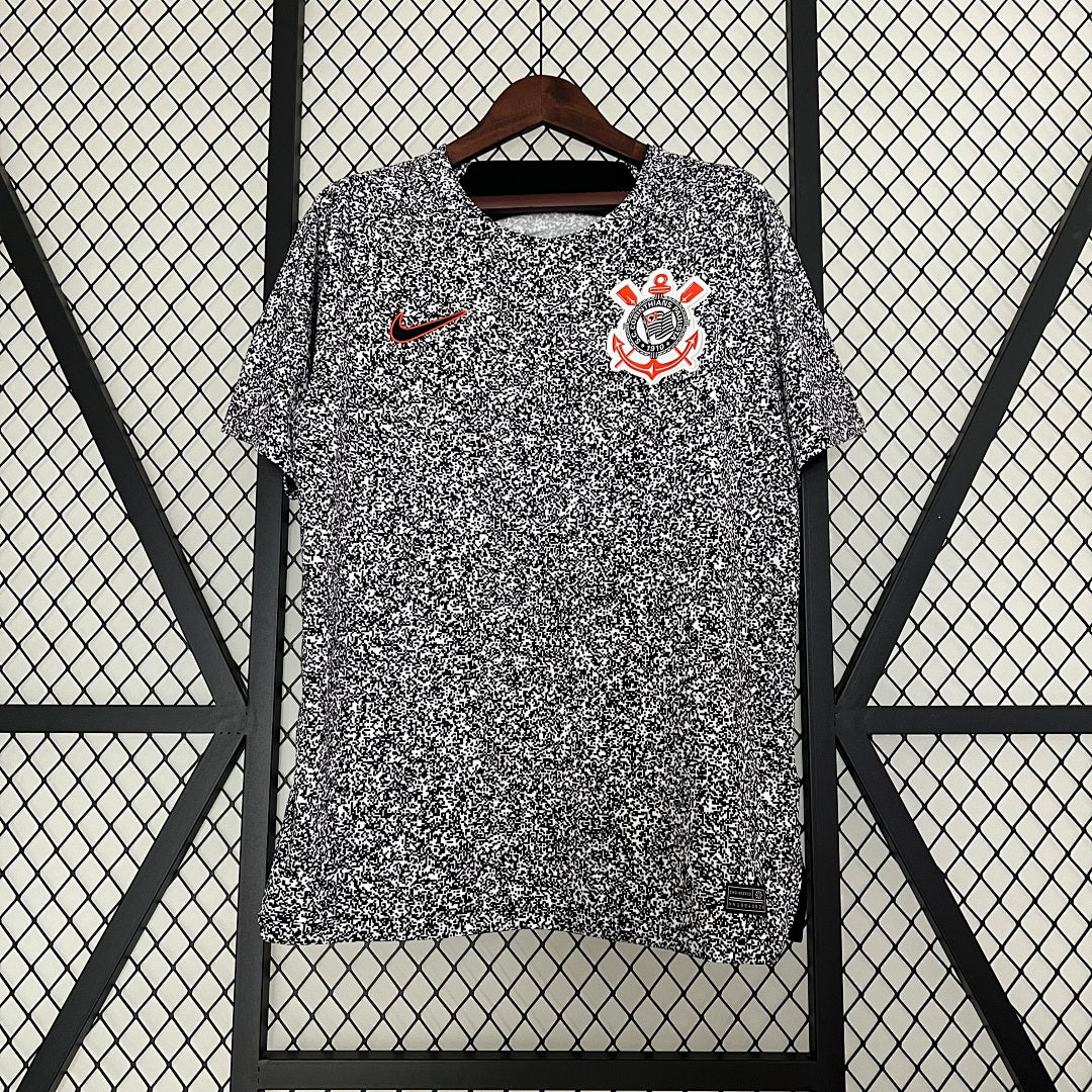 Camiseta Corinthians Gris y Negra Edición Especial 2023/24 - frente