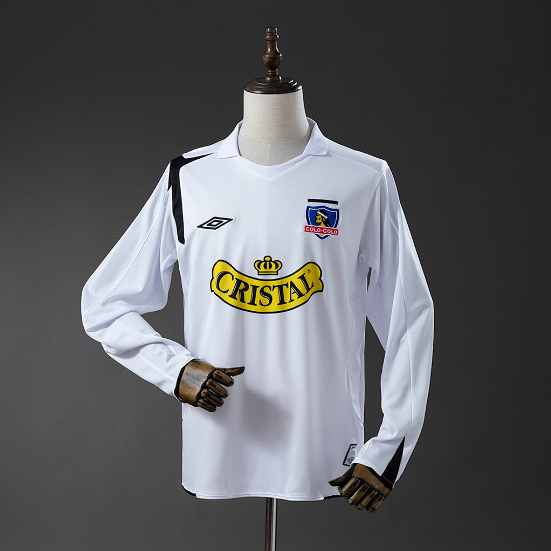 Camiseta Retro Colo Colo Local Manga Larga 2006 - frente