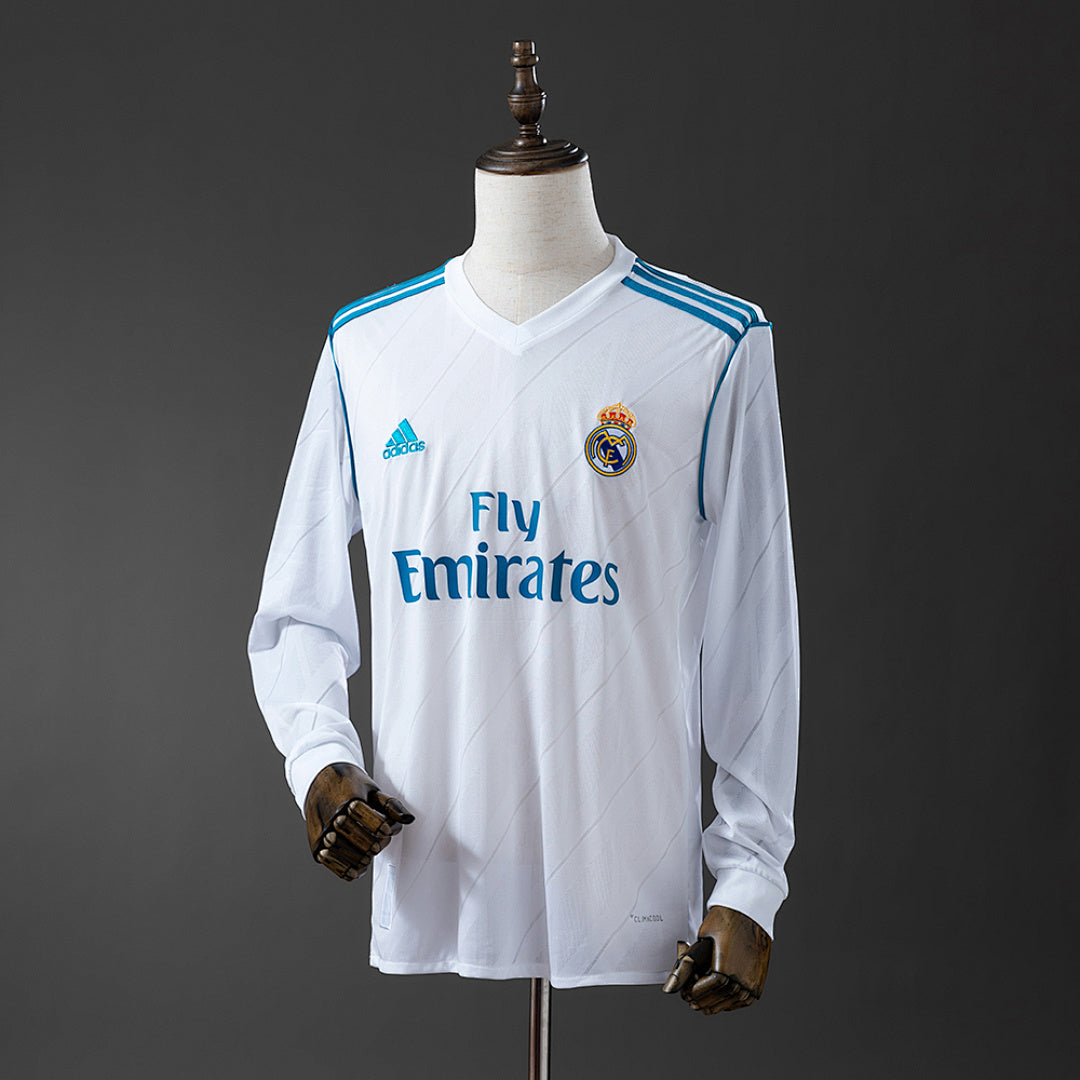 Camiseta Retro Real Madrid Local Manga Larga 17/18 - frente