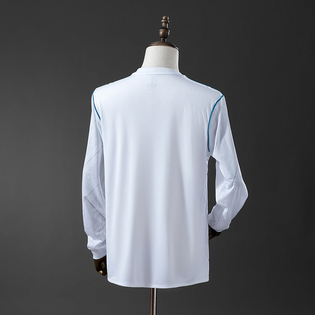 Camiseta Retro Real Madrid Local Manga Larga 17/18 - espalda