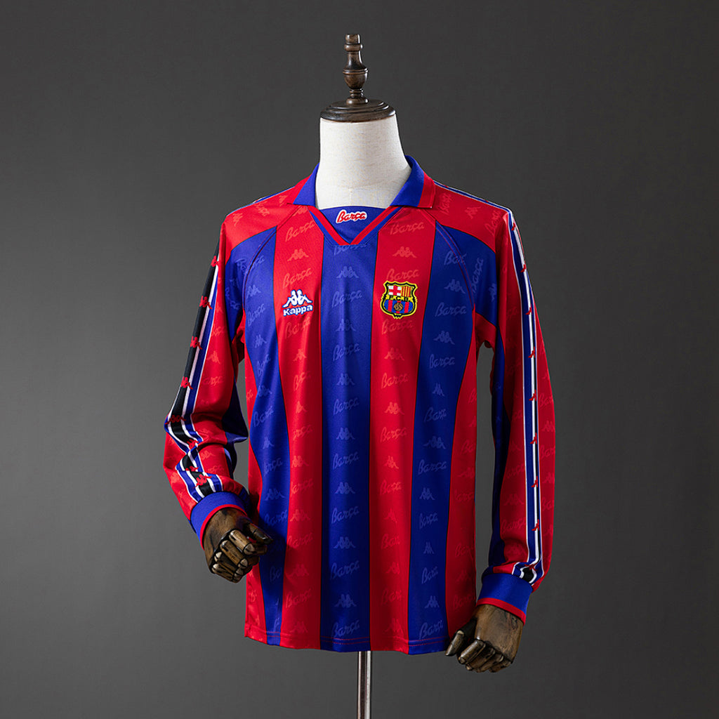 Camiseta Retro FC Barcelona Local Manga Larga 96/97 - frente
