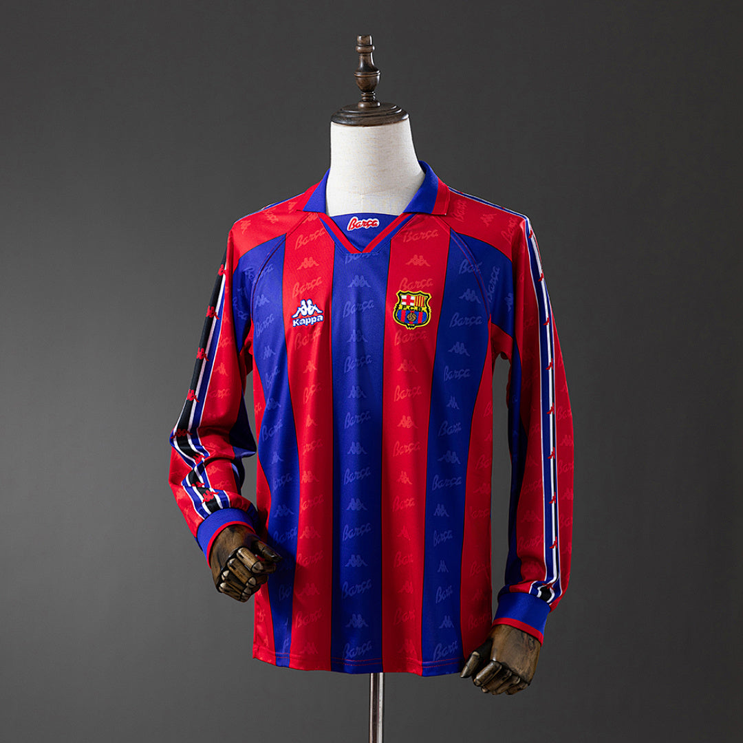 Camiseta Retro FC Barcelona Local Manga Larga 96/97 - frente