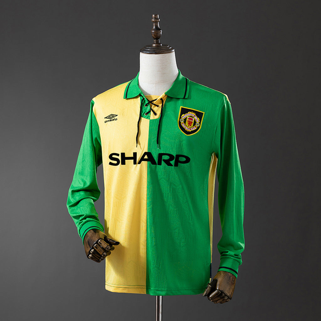 Camiseta Retro Manchester United Tercera Manga Larga 92/94 - frente