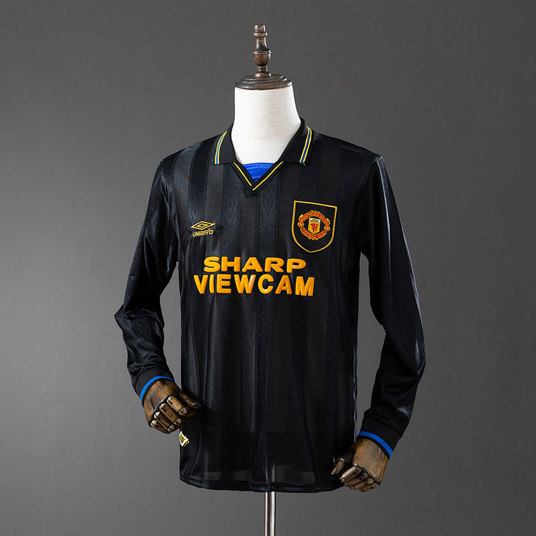Camiseta Retro Manchester United Visita Manga Larga 93/95 - frente