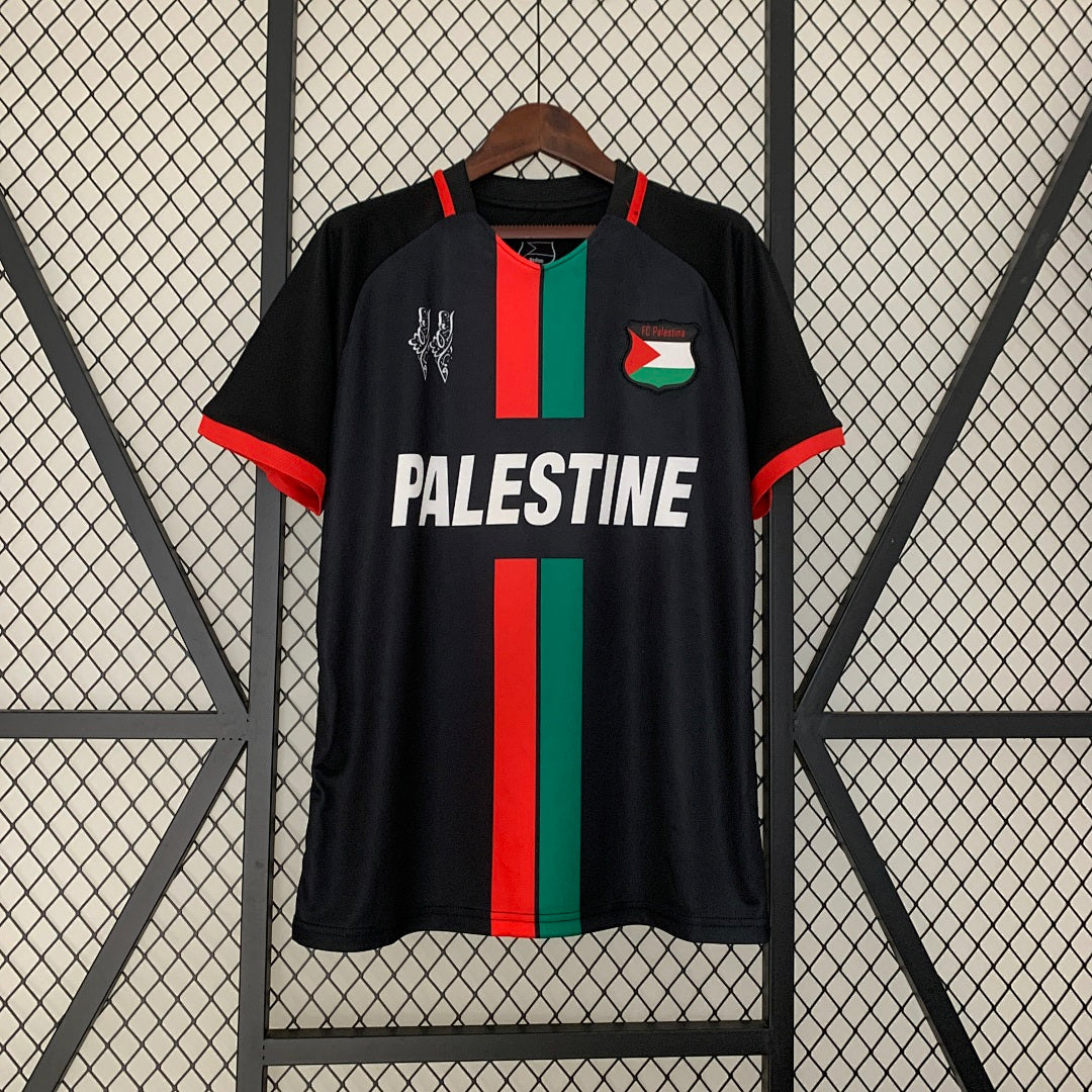 Camiseta Palestina Negra 2023/24 - frente