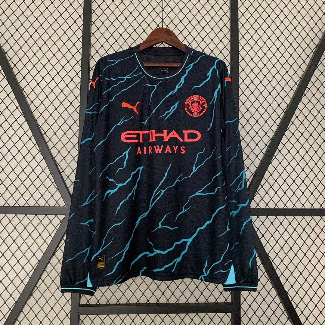 Camiseta Manchester City Tercera Manga Larga 2023/24 - frente