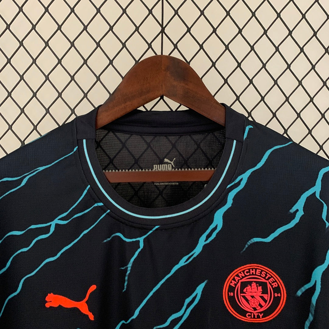 Camiseta Manchester City Tercera Manga Larga 2023/24 - espalda