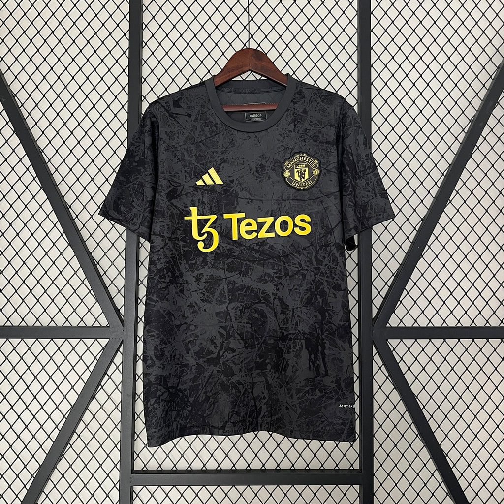 Camiseta Manchester United Gris y Gris Claro Edición Especial 2024/25 - frente