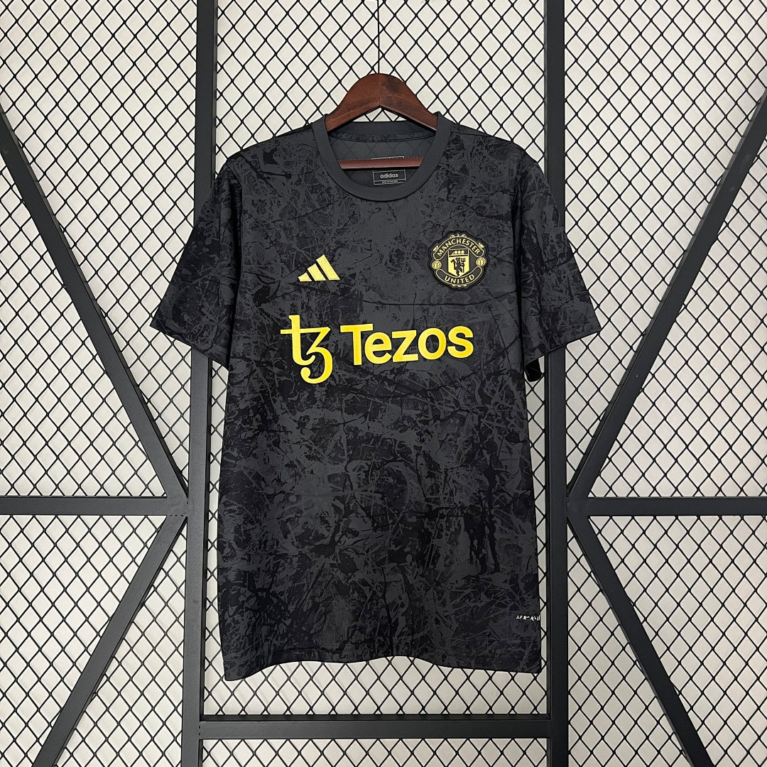 Camiseta Manchester United Gris y Gris Claro Edición Especial 2024/25 - frente