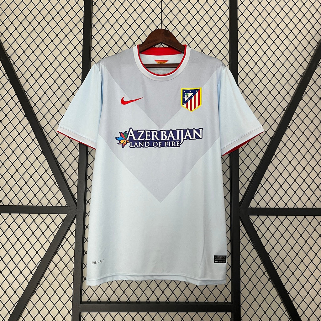 Camiseta Retro Atlético de Madrid Visita Gris Claro y Gris 13/14 - frente