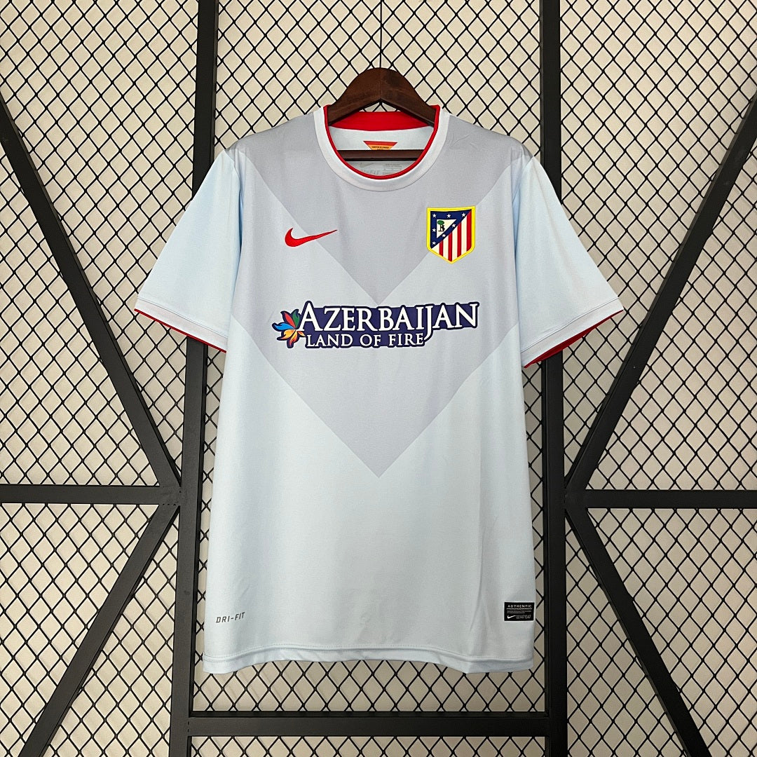 Camiseta Retro Atlético de Madrid Visita Gris Claro y Gris 13/14 - frente