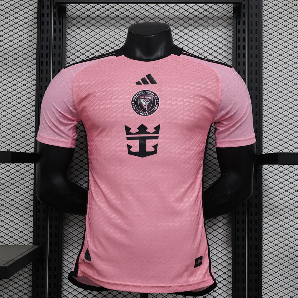 Camiseta Inter Miami Local Roja y Gris 2024/25 Versión Jugador - frente