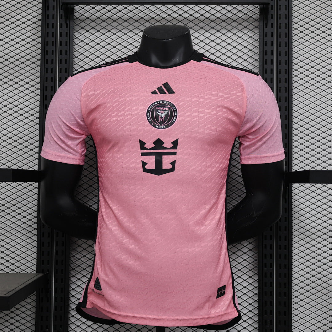 Camiseta Inter Miami Local Roja y Gris 2024/25 Versión Jugador - frente