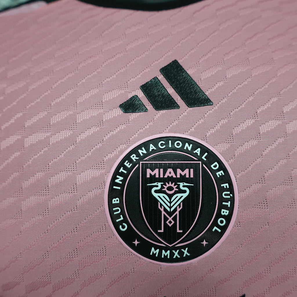 Camiseta Inter Miami Local Roja y Negra 2024/25 Versión Jugador - espalda