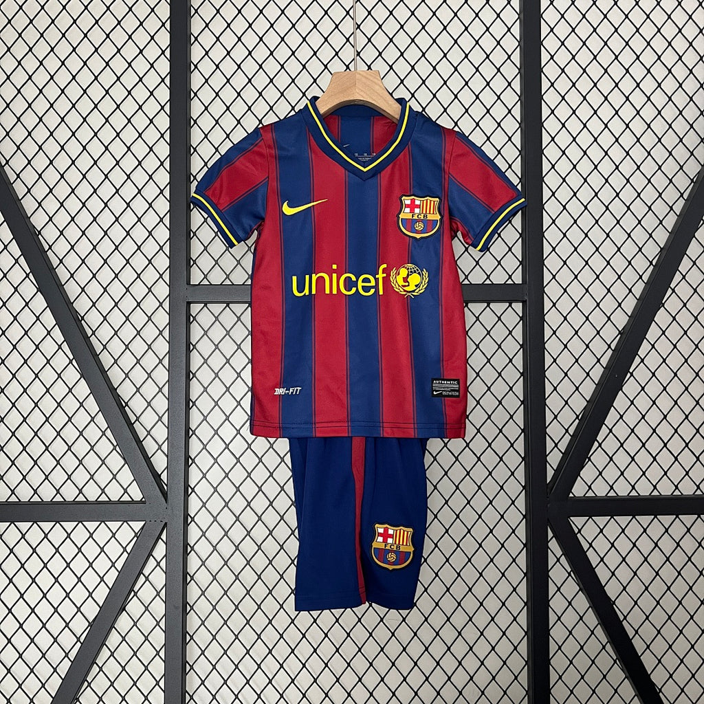 Conjunto Niños FC Barcelona Local 09/10 - frente