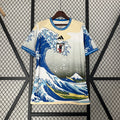 Camiseta Japón Gris Claro y Azul Edición Especial 2024 - frente