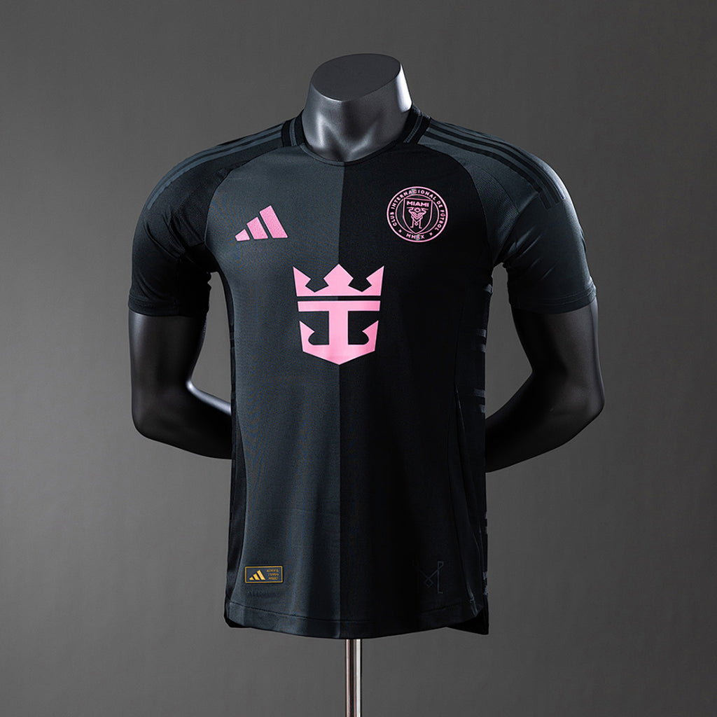 Camiseta Inter Miami Local Negra y Azul 2024/25 Versión Jugador - frente