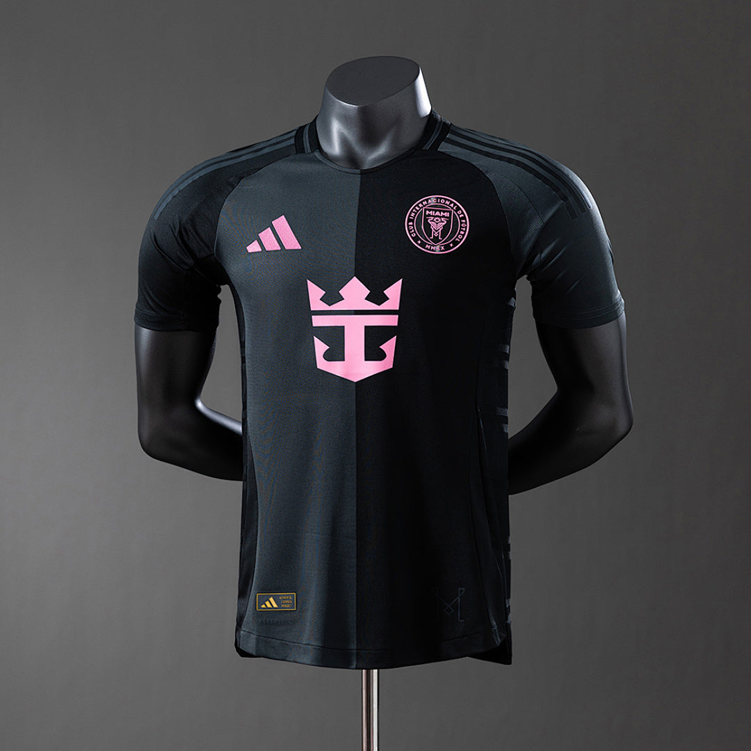 Camiseta Inter Miami Local Negra y Azul 2024/25 Versión Jugador - frente