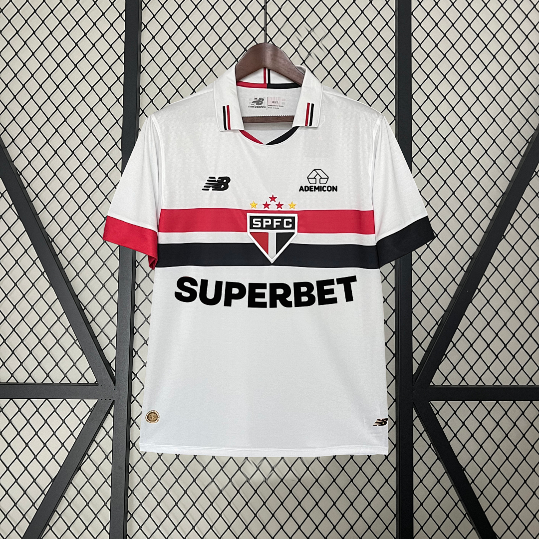 Camiseta São Paulo Local Con Sponsors 2024 - frente