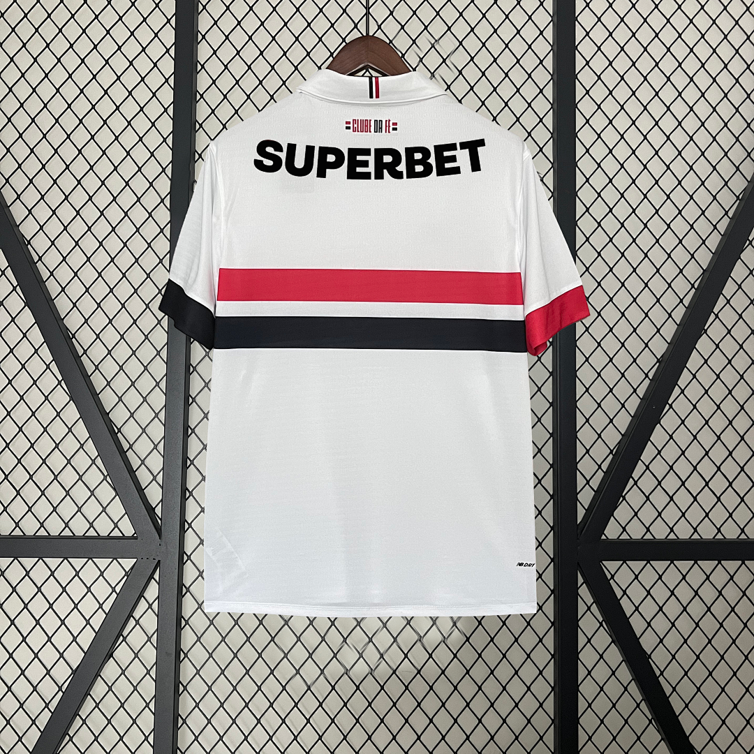 Camiseta São Paulo Local Con Sponsors 2024 - espalda