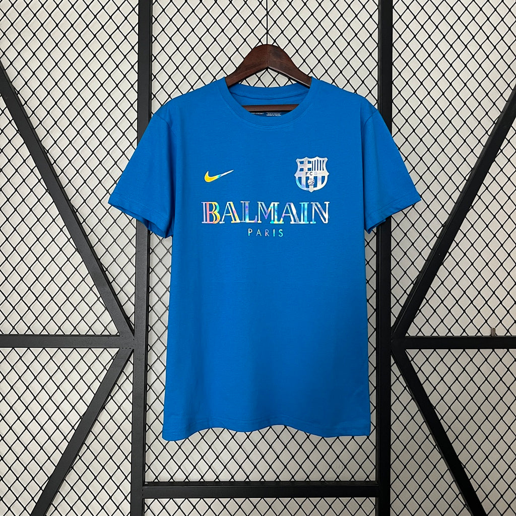 Camiseta FC Barcelona Azul y Gris Claro Edición Especial 2024/25 - frente