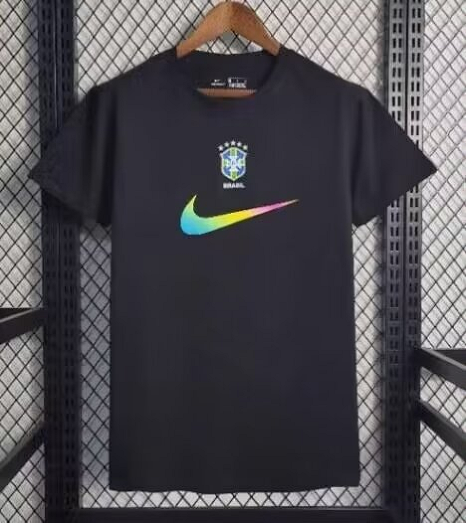 Camiseta Brasil Gris y Gris Claro Edición Especial 2024 - frente
