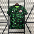 Camiseta Nigeria Local Negra y Verde Oscuro 2024 - frente