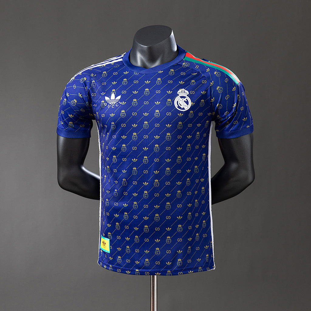 Camiseta Real Madrid Azul Marino y Gris Edición Especial 2024/25 Versión Jugador - frente