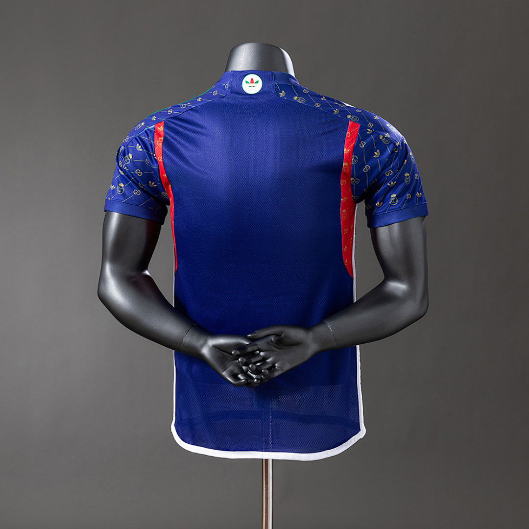 Camiseta Real Madrid Azul Marino y Gris Edición Especial 2024/25 Versión Jugador - espalda