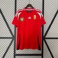 Camiseta Hungría Local Roja y Burdeos 2024 - frente