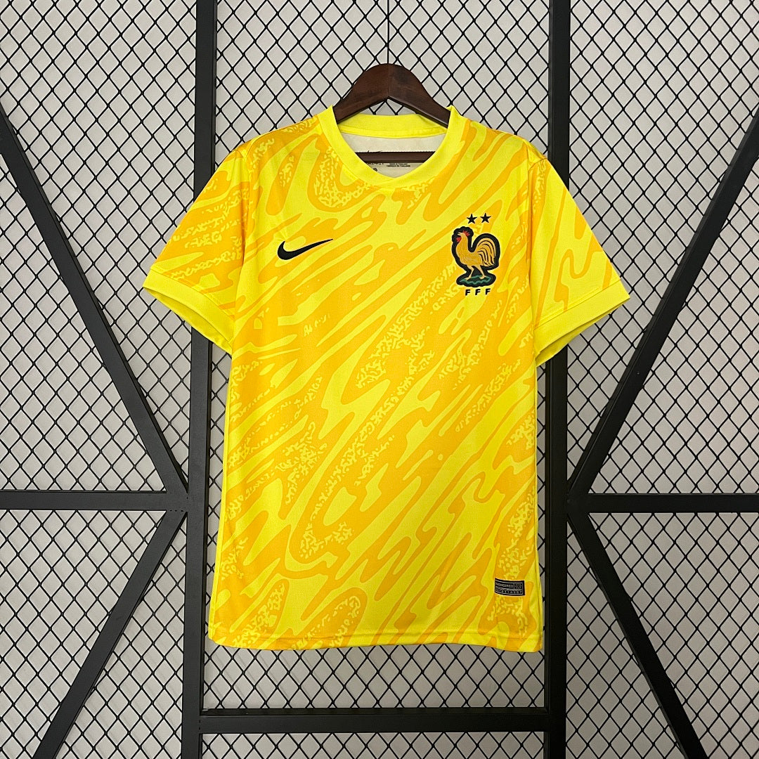 Camiseta Francia Portero Amarilla 2024 - frente