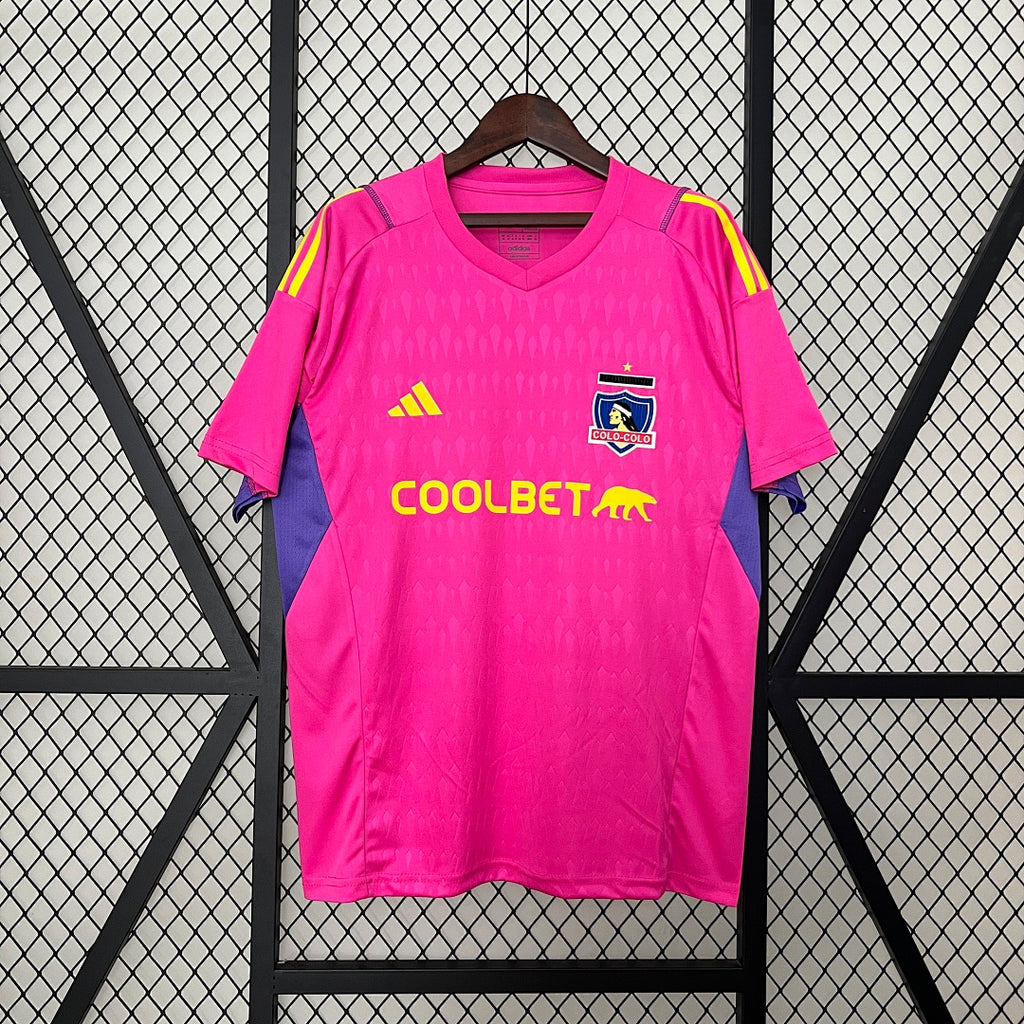 Camiseta Colo Colo Portero Rosada 2024/25 - frente