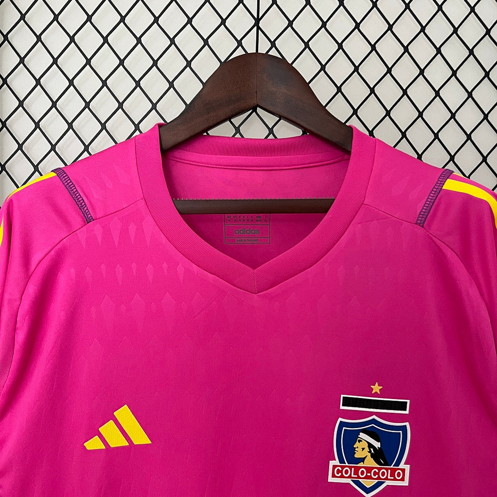 Camiseta Colo Colo Portero Rosada 2024/25 - espalda