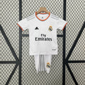 Conjunto Niños Real Madrid Local Gris Claro y Gris 13/14 - frente
