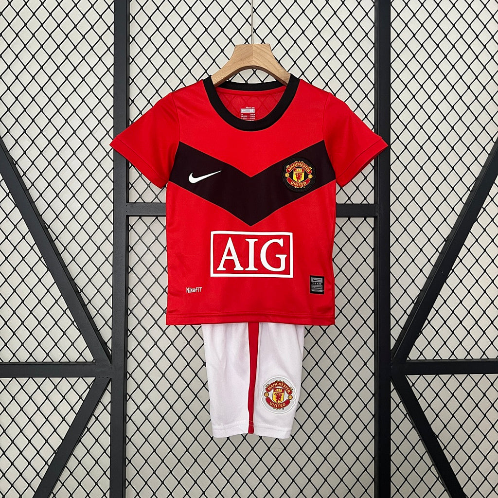 Conjunto Niños Manchester United Local 09/10 - frente