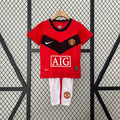 Conjunto Niños Manchester United Local 09/10 - frente